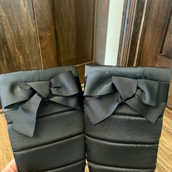 Kate Spade Cagney black nylon wedge boots - size 7 - Picture 7 of 8